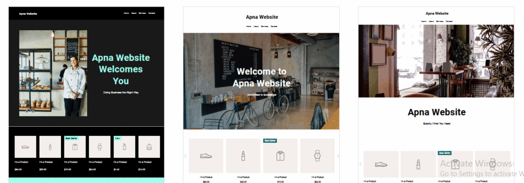 website ka homepage design chune